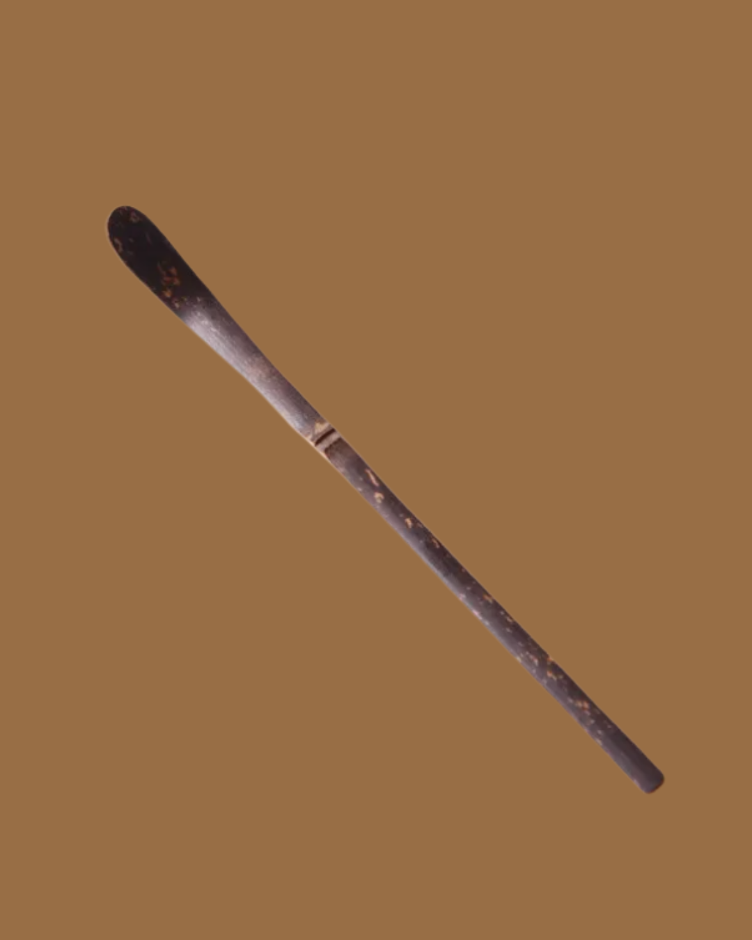 Cuillère à matcha traditionnelle (CHASHAKU) en bambou foncé