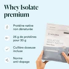 Whey Isolate native Novoma - sachet de 900g